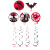 Cross-Border Halloween Party Decoration Blood Crow Bat Spiral Ornaments Ghost Festival Party Supplies Wholesale Customization
