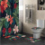 Amazon Cross-Border Hot Sale Bathroom Shower Curtain Toilet Floor Mat Four-Piece Printed Waterproof Polyester Shower 
