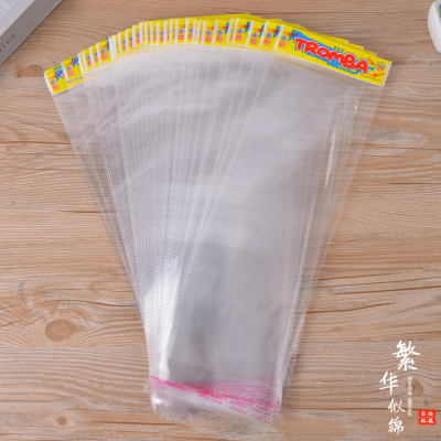 Long Strip Transparent Plastic Packaging Bag Multi-Specification OPP Self-Adhesive Clothing Packaging Bag Factory Direct Sales