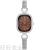 New Best-Seller on Douyin Women's Watch Diamond Oval Small Retro Literary Simplicity Digital Mesh Quartz Watch