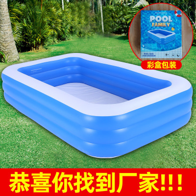 PVC Children's Inflatable Swimming Pool Household Outdoor Large Family Pool Thickened Plastic Baby and Infant Swimming Pool