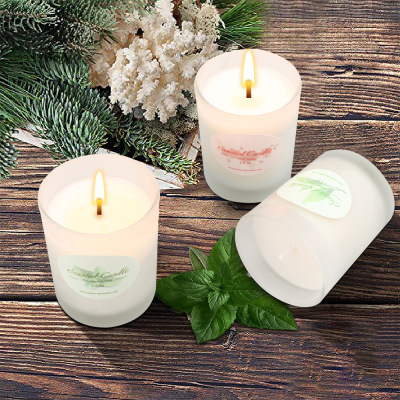 Factory Gift Spot Aromatherapy Candle Frosted Lavender Honey Cream 8-Piece Set ROMANTIC TIMES Smokeless Candles