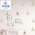 Acrylic Wall Stickers Large Eiffel Tower Removable Mirror Wall Sticker Decal Furniture Decoration Art Mural Sticker