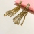 Korean High-Grade Gold Wheat Tassel Earrings High Profile and Generous Retro Easy Matching Niche Style Ancient & Gold Geometric Earrings