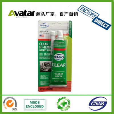 MAG  clear gasket maker RTV Professional Use Silicone Gasket Maker Clear High Temp Sealant 85g