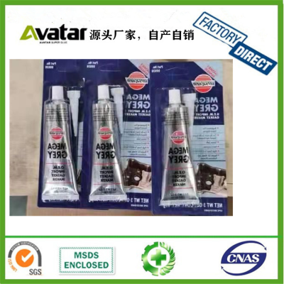 grey white clear gasket maker High Temperature Red Grey Black RTV Silicone Gasket Make