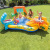 Intex Rainbow Dinosaur Swimming Pool Family Spray Pond Cartoon Animal Pool Inflatable Castle with Slide