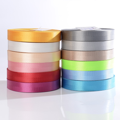 Multi-Specification Customizable Color Polyester Belt Strap Flat Ribbon Packing Belt Luggage Home Textile DIY Pp Strap