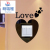 Gram Force Mirror Sticker Love Switch Sticker Decoration Home Decoration Self-Adhesive Mirror Switch Wall Protection