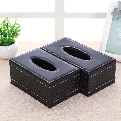 Tissue Box Creative European Leather Tissue Box Leather Paper Extraction Box Wholesale Tissue Box