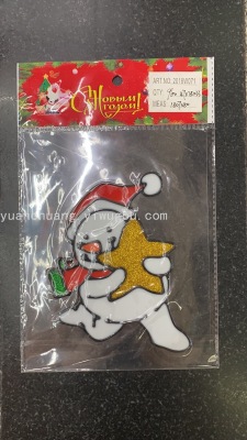 Christmas Glass Window Sticker Christmas Stickers Christmas Decoration Snowman
