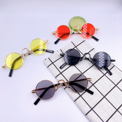 New Fashion Hot Selling Product Children's Trendy Child Street Shooting Cool Sunglasses round Frame Glasses