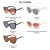 New European and American Thick Frame Sunglasses Men and Women Cross-Border Fashion Sunglasses UV-Proof Driving Glasses