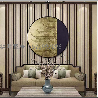 New Chinese Style Living Room Decorative Painting Landscape Landscape Entry Door Entrance Painting round Corridor Aisle Tea Room Wall Painting