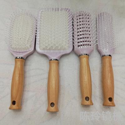 Airbag Cushion Massage Comb Anti-Static Hairdressing Hair Curling Comb Shunfa Portable Comb Large Plate Comb Wooden Comb