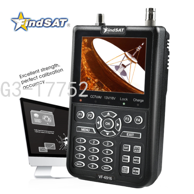 VF-6916 DVB-S2 DVB-S Satellaite Finder with CCTV 8MP AHD