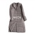 Women's Suit Press Glue Craft down Mid-Length Long Sleeve Lightweight down Coat