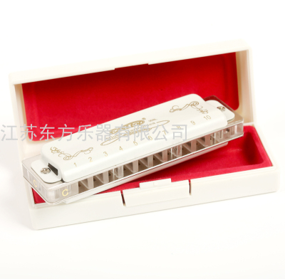10-Hole Bruce Professional Performce Harmonica T008l Customized Travel Gift Packaging Exquisite Teaching