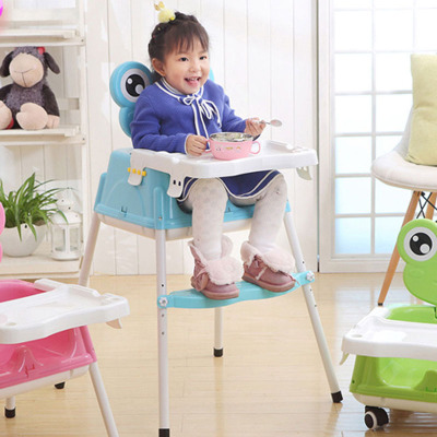 Large Baby Dining Chair Children's Dining Chair Multifunctional Foldable Portable Baby Chair Dining Table and Chair Seat