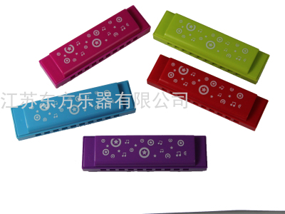 10-Hole Aluminum Seat Plate ABS Plastic Shell Toy Harmonica Travel Gift Toy Small and Easy to Carry Customized