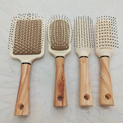 Airbag Cushion Massage Comb Anti-Static Hairdressing Hair Curling Comb Shunfa Portable Comb Large Plate Comb Wooden Comb