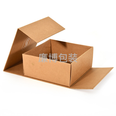 Factory Customized Craft Paper Flip Gift Box Customized Printing Simple Folding Aircraft Box Easy Storage