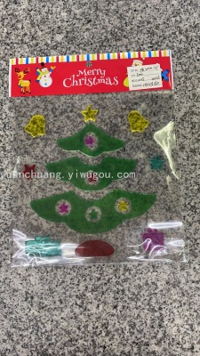 Christmas Glass Window Sticker Christmas Jelly Stickers Christmas Decoration Christmas Tree