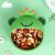 Children's Liquid Silicone Bowl Set Frog Cartoon Baby Rice Bowl Complementary Food with Straw Training Tableware