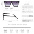 2021 New Arrival One-Piece Landscape Sunglasses Men's Cool Fashion Sunglasses Big Square Rim Sunglasses Ins Style