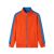 Happy Old Boy 309 Cardigan Zipper Shoulder Sleeve Color Stitching Stand-Collar Casual Sweatshirt Workwear Coat Printed Logo