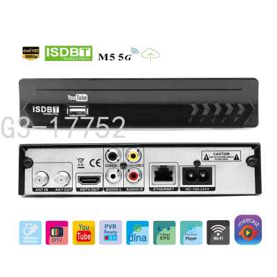 M5 ISDB-T Terrestrial TV Receiver For Chile Brazil Peru receptor Support Youtube H.264 MPEG 4 Set Top Box TV BOX
