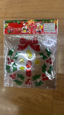 Halloween Stickers Christmas Glass Paster Christmas Window Stickers Jelly Stickers Stitching Window Stickers
