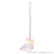 X22-9119 Transparent Rose Cover Brush Soft Wool Stainless Steel Rod Broom Plastic Dustpan Household Cleaning Two-Piece Set