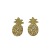 New All-Match Cartoon Pineapple Graceful and Cute Stud Earrings for Women Sterling Silver Needle Korean Sweet French Minority Trendy Earrings