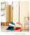 X22-9118 Solid Color Rose Set Broom Combination Set Bedroom Cleaning Broom Household Plastic Broom