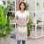 Cotton and Linen Sleeveless Double-Layer Apron Kitchen Oil-Proof and Antifouling Work Clothes Set Logo Overclothes