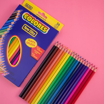Oily Colored Pencil 12/18/24/48/36 Color Boxed Drawing Coloring Pencil Children's Painting Color Pencil Customization