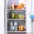 W16-A22 Colorful Handle Storage Box Pet Food Transparent Fresh-Keeping Box Kitchen Fruit Bottle & Can Finishing Box