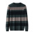Woolen Sweater Men's 100 Pure Wool round Neck Thickened Middle-Aged and Elderly Men's Sweater Autumn and Winter Striped Knitted Bottoming Shirt