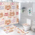 Cartoon Series Toilet Floor Mat Three-Piece Printing Bathroom Four-Piece Set Carpet Doormat Cross-Border E-Commerce Graphic Customization
