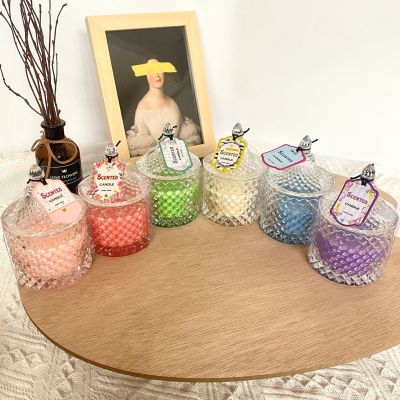 Niche Transparent Glass Cup Essential Oil Fragrance Candle DIY Valentine's Day Gift Hotel Indoor Incense