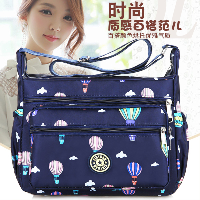 2021 New Large Capacity Shoulder Bag Oxford Crossbody Bag Running Rivers and Lakes Stall Supply Factory Middle-Aged and Elderly Mummy Bag