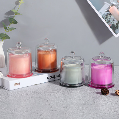 Creative Smokeless Glass Adamantine Bones Aromatherapy Candle Handmade Plant Soy Wax Fragrance Essential Oil Cross-Border Amazon