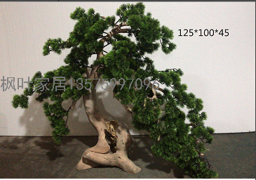 Artificial Pine Tree Large Cedar Welcome Pine Indoor Decoration Fake Trees Dry Landscape Hotel Sales Office Landscape Decoration