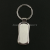 Metal Single Card Kidney-Shaped Keychain Alloy Ethiopia Key Chain Premium Gifts Gift Hanging Buckle