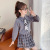 Girls Autumn Clothing JK Uniform Skirt Suit 2021 New Western Style Little Girl College Style Japanese Pleated Skirt Two-Piece Set