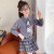 Girls Autumn Clothing JK Uniform Skirt Suit 2021 New Western Style Little Girl College Style Japanese Pleated Skirt Two-Piece Set