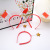 Hot Sale National Day Headband Activity Jubilant Decoration Head Buckle the Five-Starred Red Flag Headband Small Flag Headband Headdress Wholesale