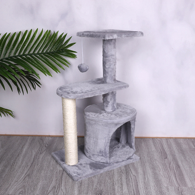 Factory Direct Sales Cat Tree Sisal Rope Cattery Cat Climbing Frame Cat Toys Scratching Board