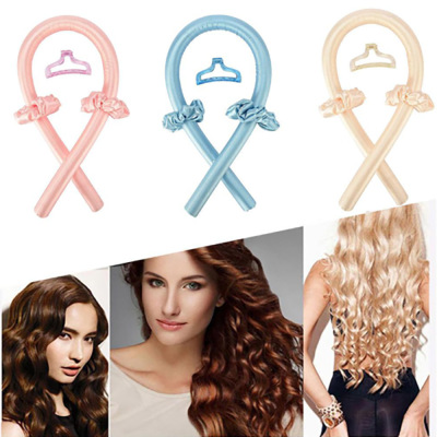 No Heat Hair Curler Hair Band Foam Soft Stick Lazy Marcel Waver Sleep Hair Curlers Big Wave Hairstyle Tool Barrettes